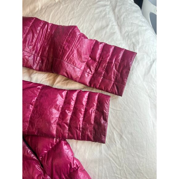 Lole Lolë Gisele 3 Down puffer Jacket Women's medium Zinfandel wine puffy coat - Picture 6 of 6